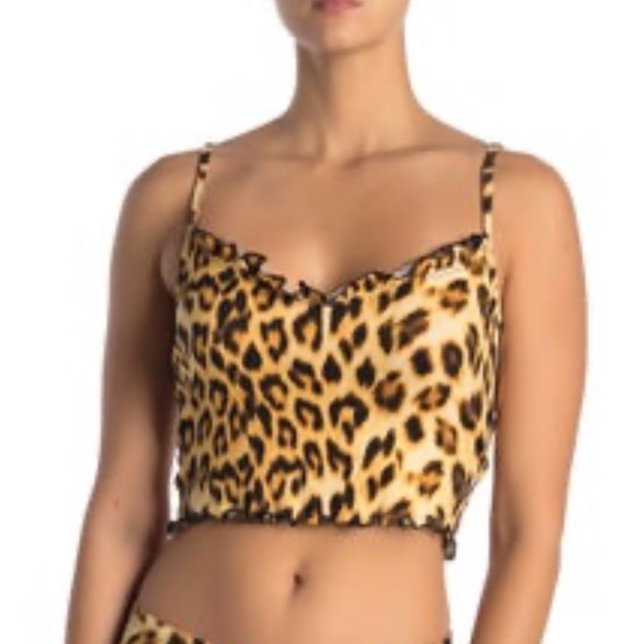 Blue Pink Tops - Cropped Tank